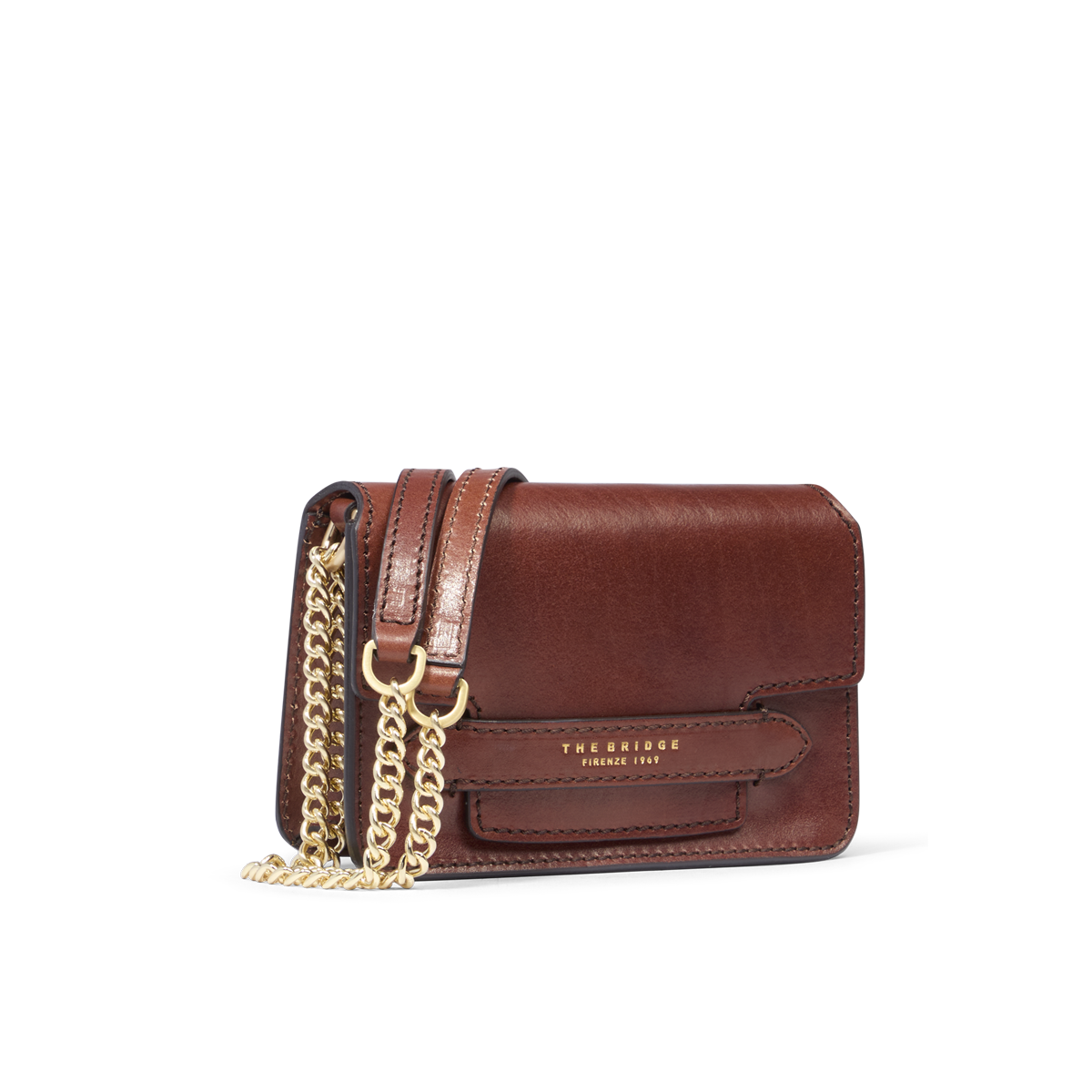 THE BRIDGE - Borsa tracolla pelle con catena