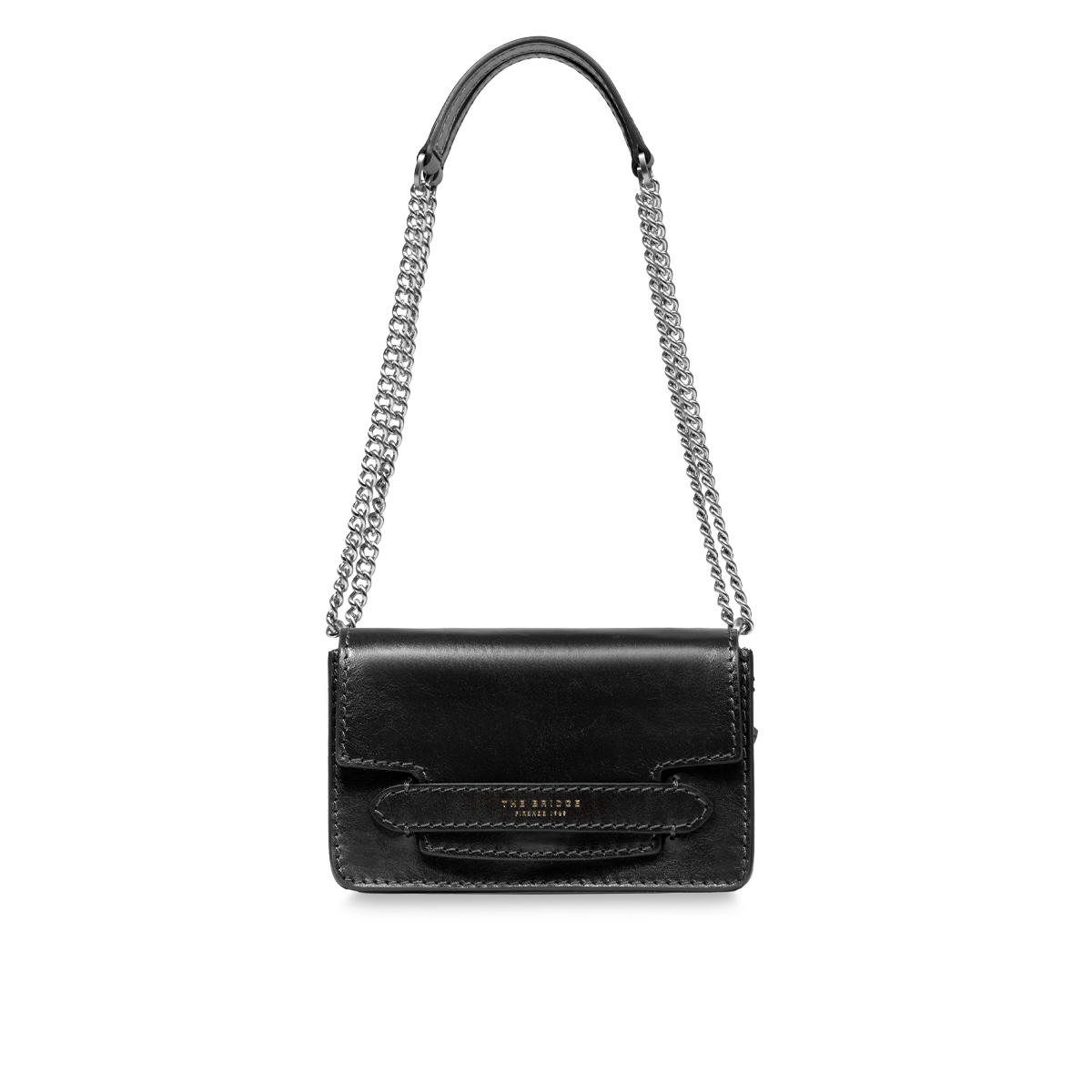 THE BRIDGE - Borsa tracolla pelle con catena
