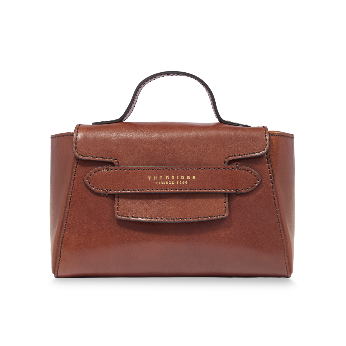 THE BRIDGE - Borsa pelle donna con tracolla removibile LUCREZIA