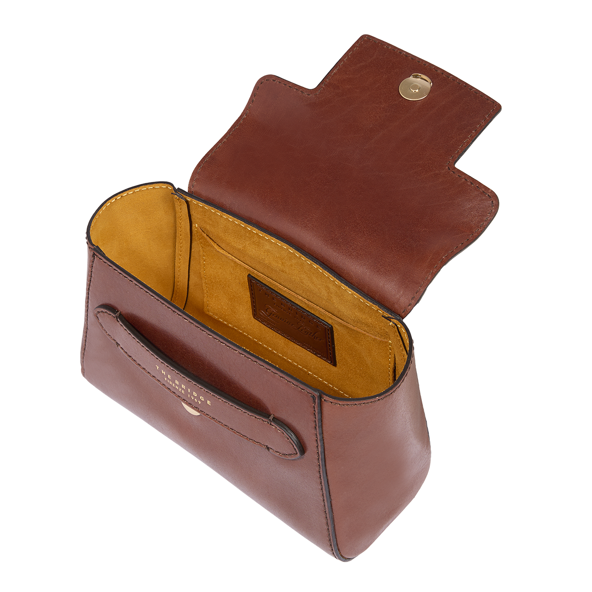 THE BRIDGE - Borsa pelle donna con tracolla removibile LUCREZIA