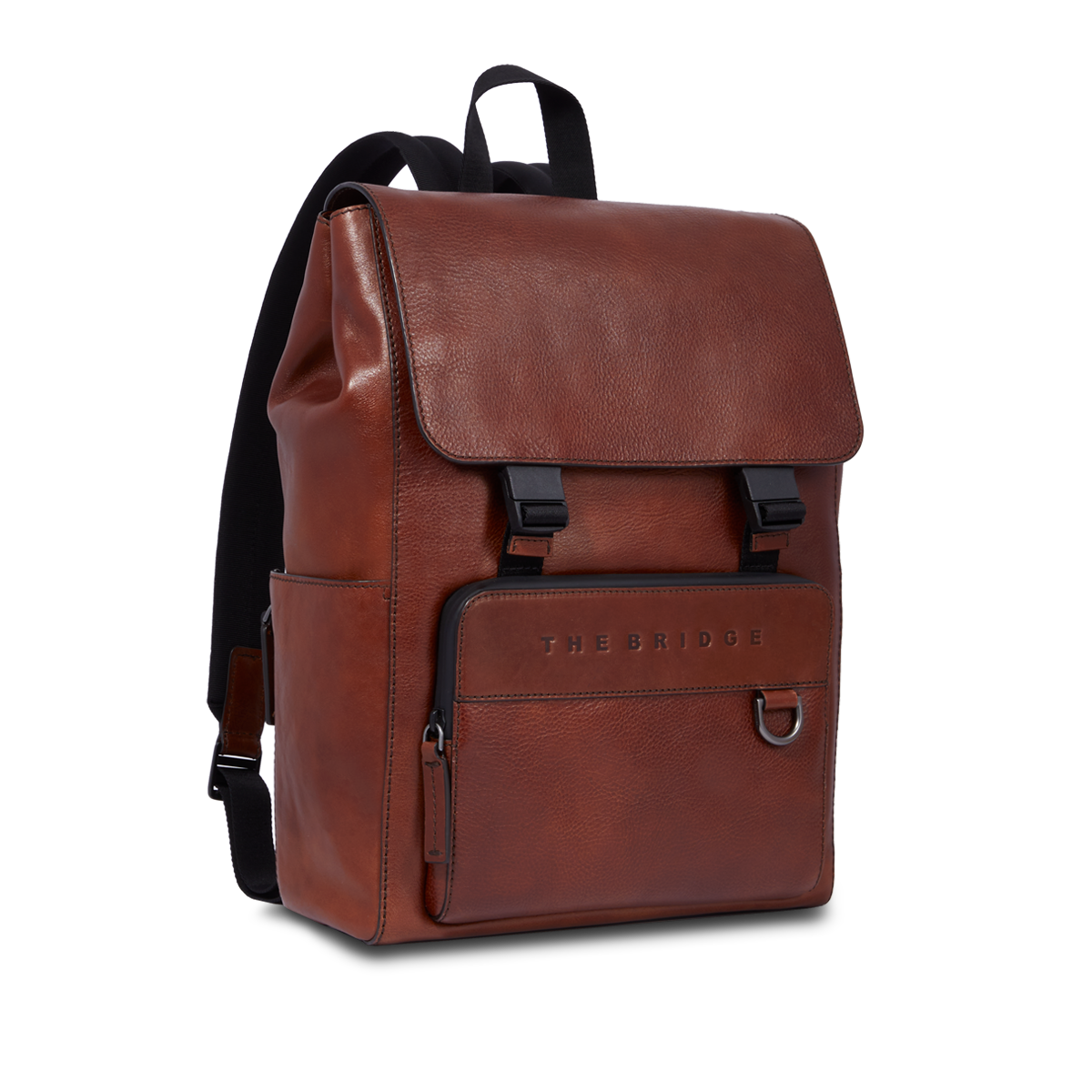 THE BRIDGE - Zaino in pelle uomo con patta frontale