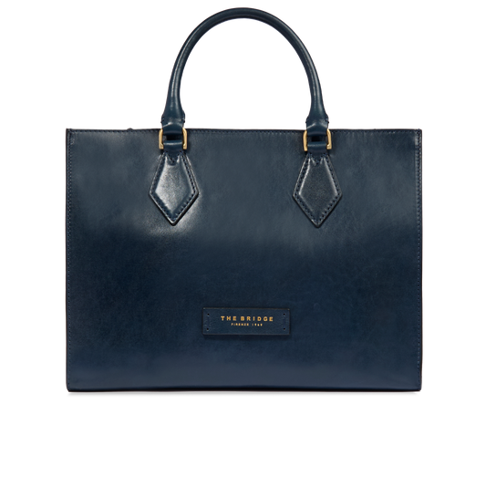 THE BRIDGE - Borsa a mano IDA BLU OLTREMARE