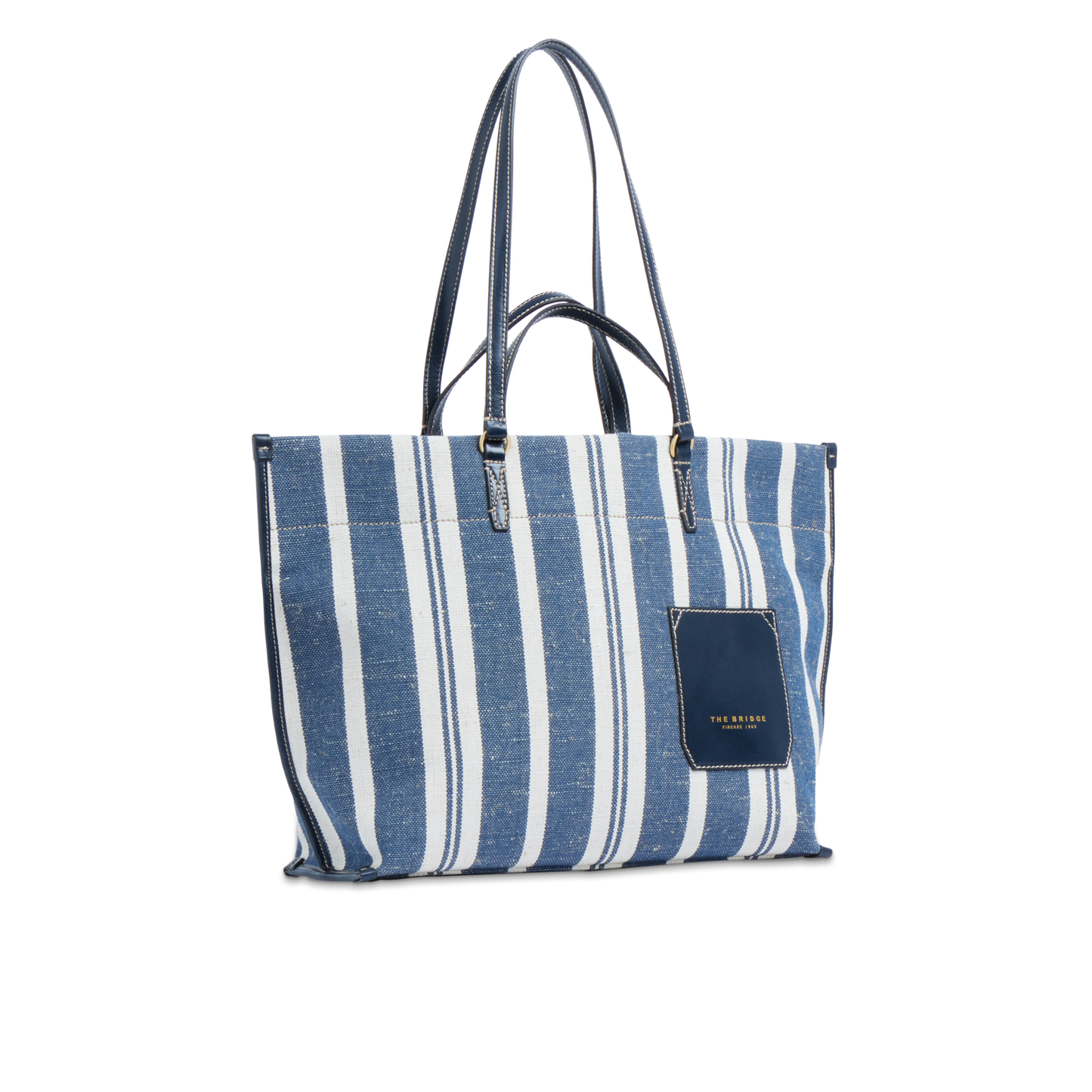 THE BRIDGE - Borsa shopper pelle e tessuto