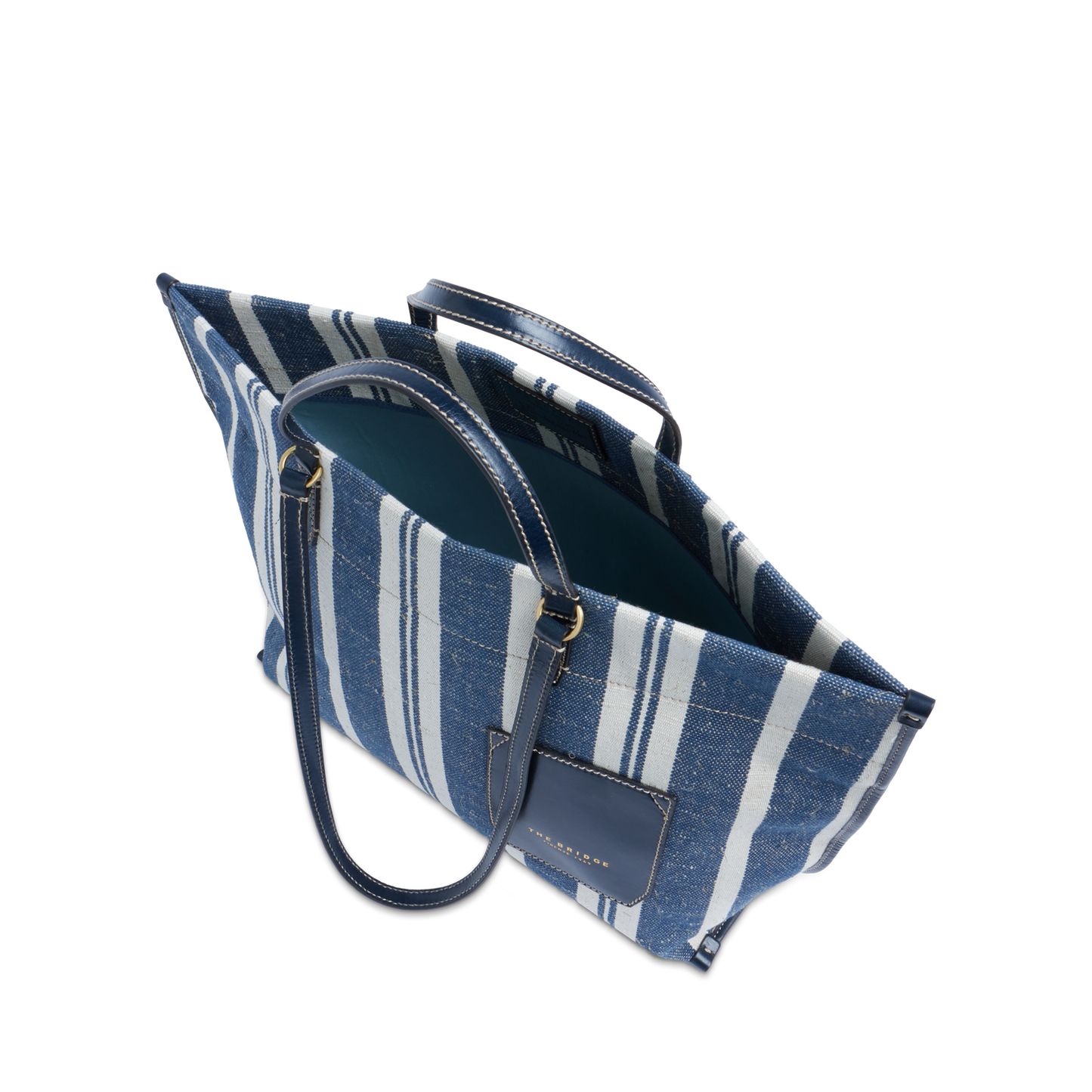 THE BRIDGE - Borsa shopper pelle e tessuto