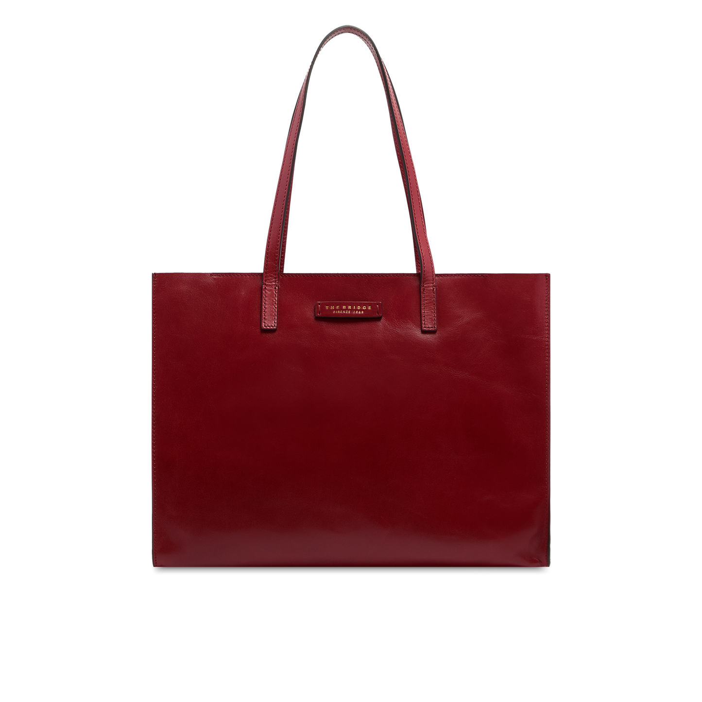 THE BRIDGE - Borsa shopper in pelle Mirra