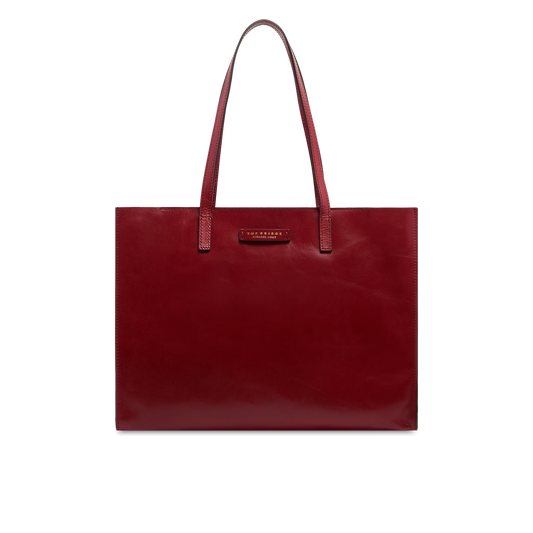 THE BRIDGE - Borsa shopper in pelle Mirra