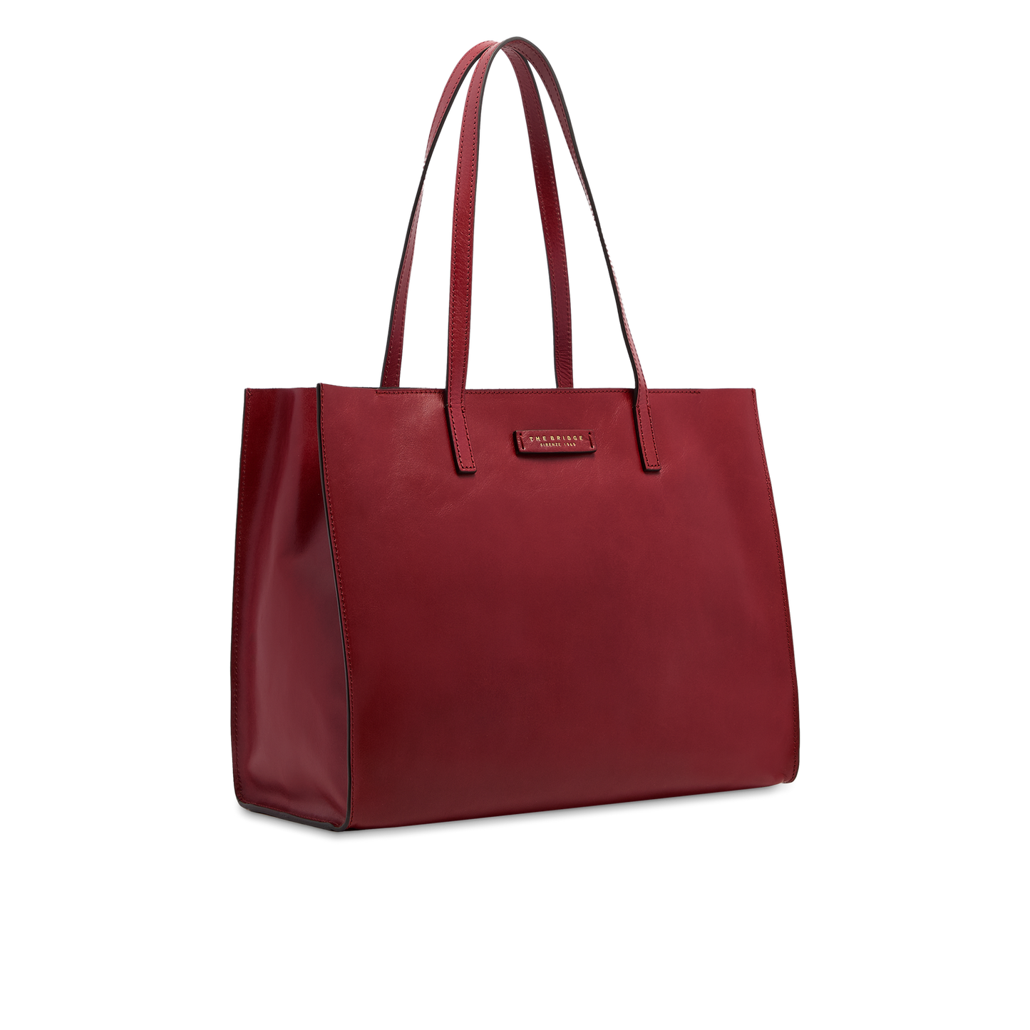 THE BRIDGE - Borsa shopper in pelle Mirra
