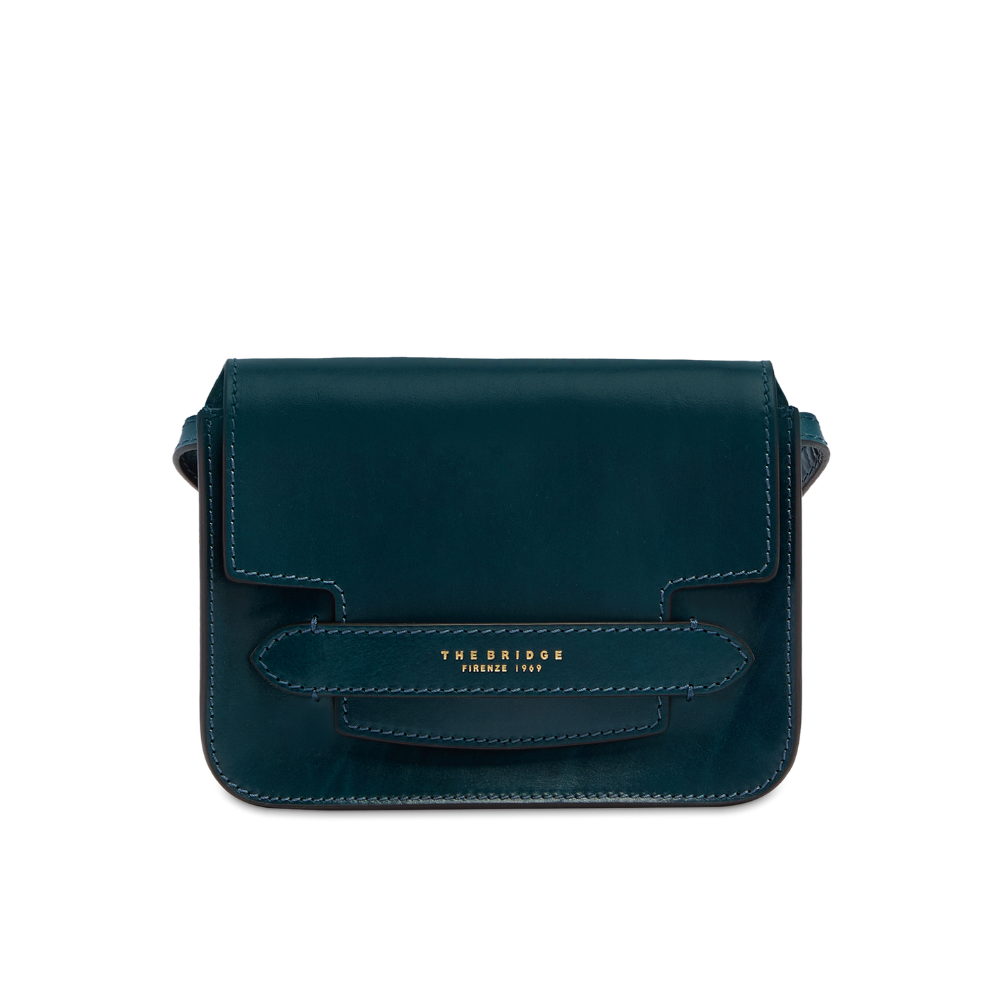 THE BRIDGE - Borsa tracolla pelle LUCREZIA COL. PAVONE