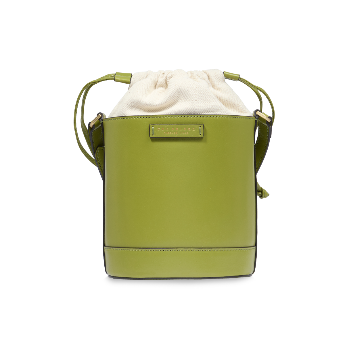 THE BRIDGE - Borsa secchiello pelle con chiusura a coulisse