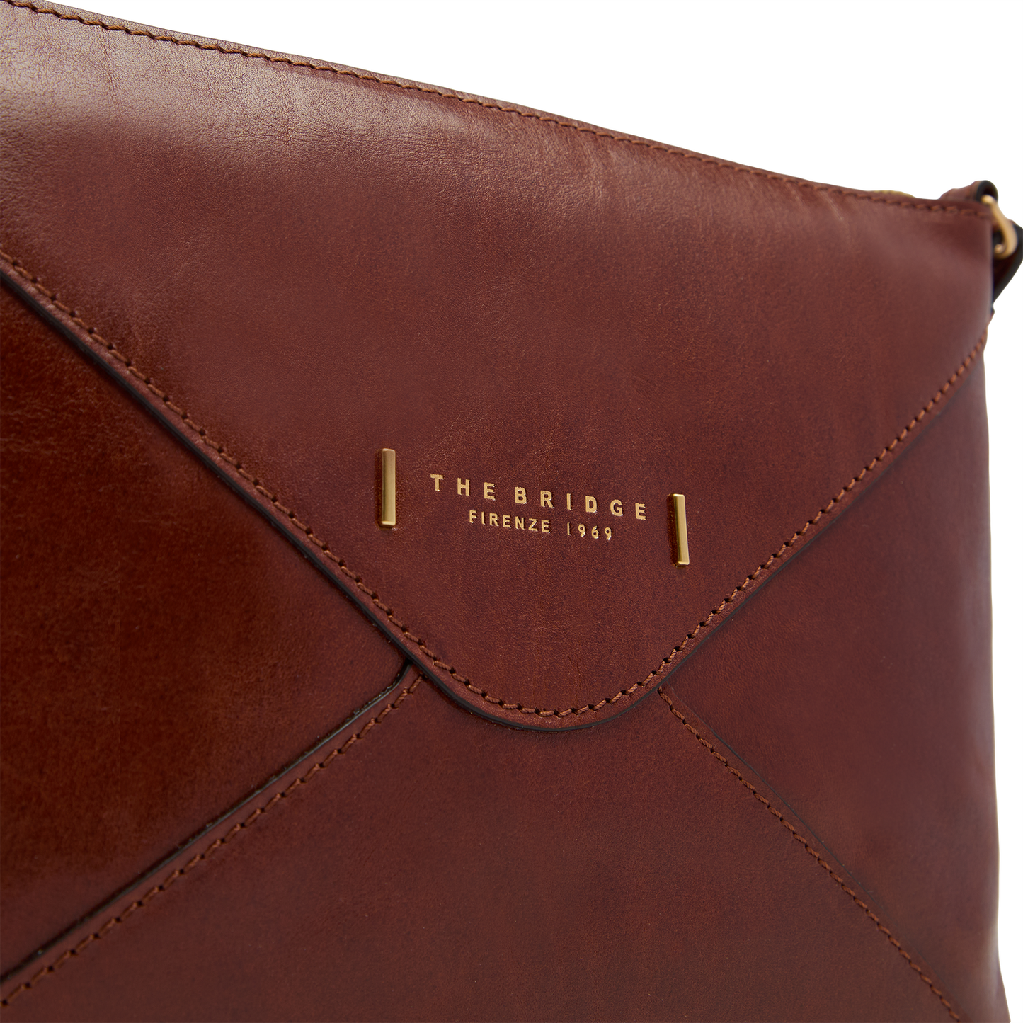 THE BRIDGE - Borsa tracolla pelle chiusa con zip