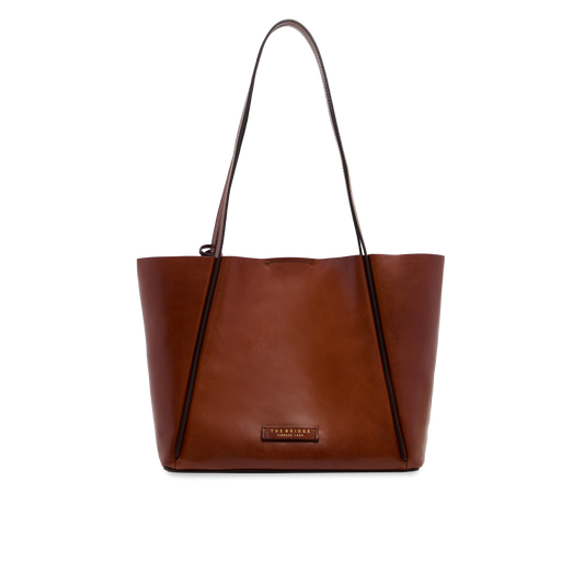 THE BRIDGE - Borsa shopper in pelle con pochette coordinata
