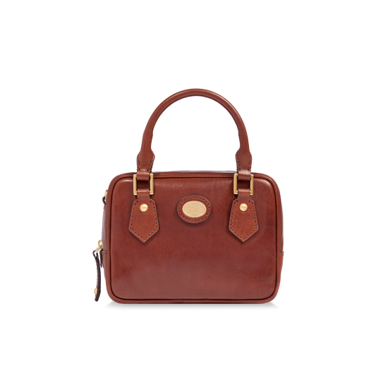 THE BRIDGE - Bauletto in pelle con tracolla removibile