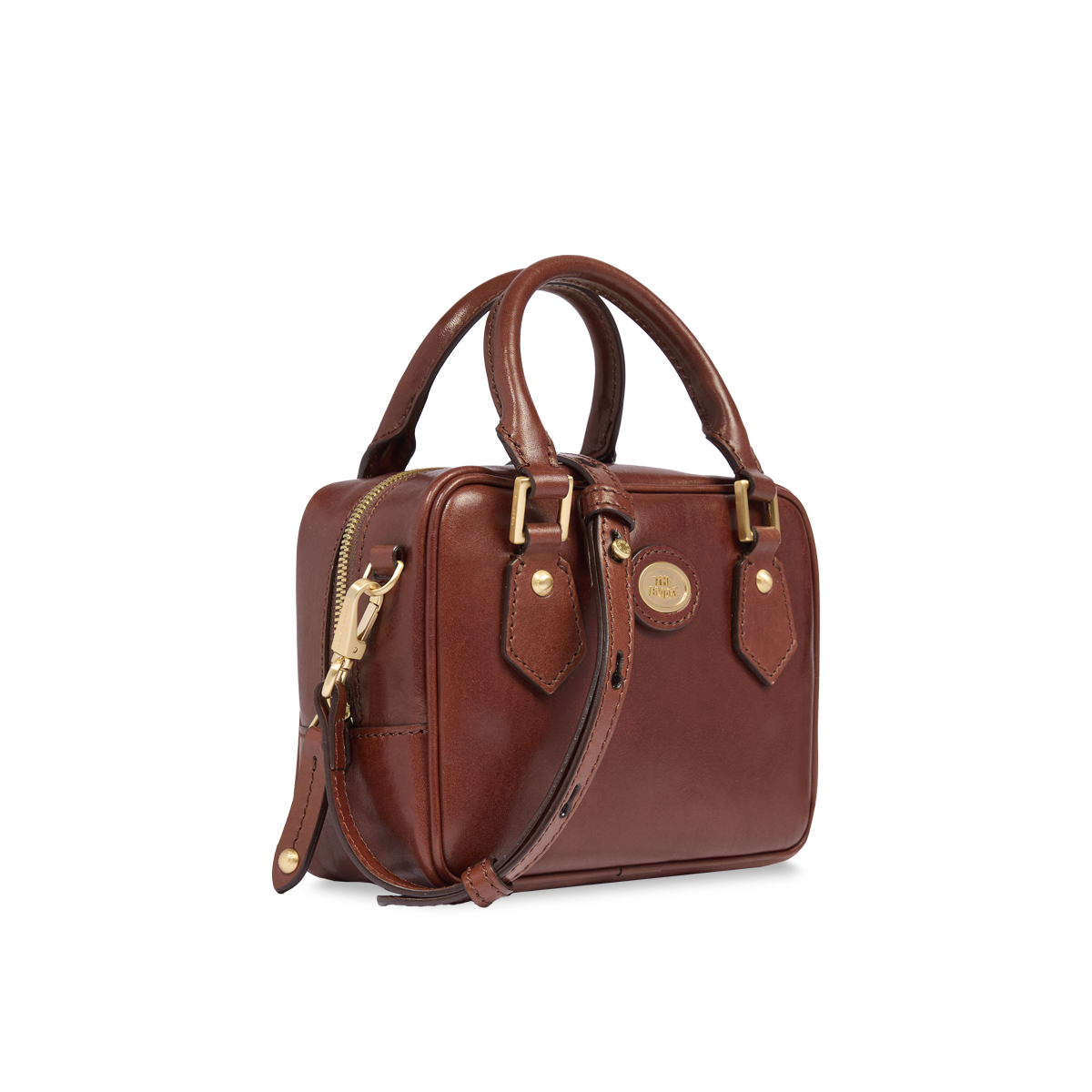 THE BRIDGE - Bauletto in pelle con tracolla removibile