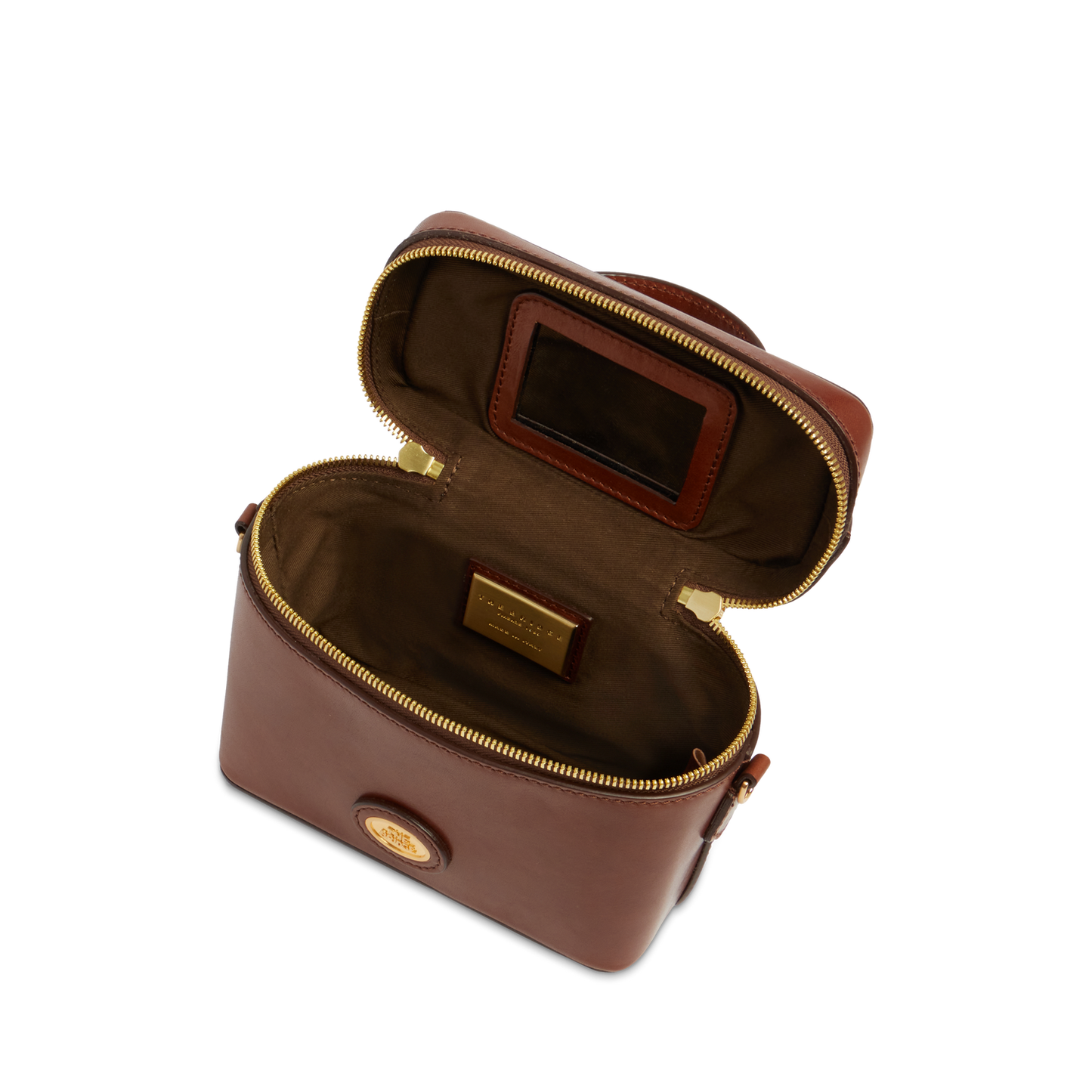 THE BRIDGE - Bauletto in pelle con tracolla removibile