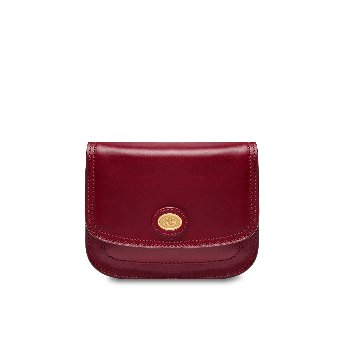THE BRIDGE - Borsa tracolla in pelle a scomparti small size