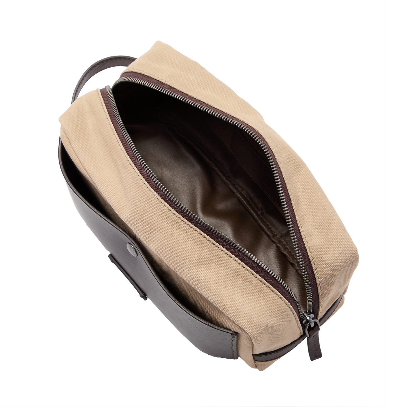 Beauty case pelle e tessuto - Igor