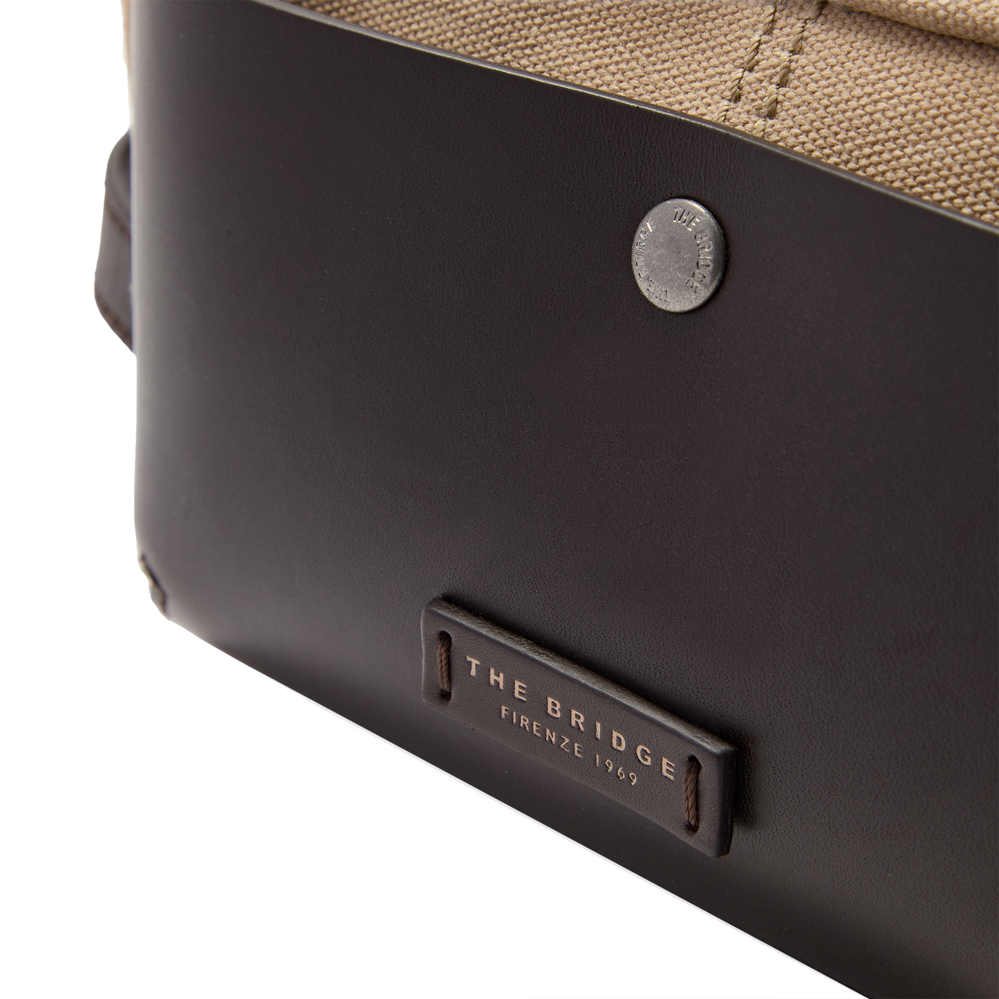 Beauty case pelle e tessuto - Igor