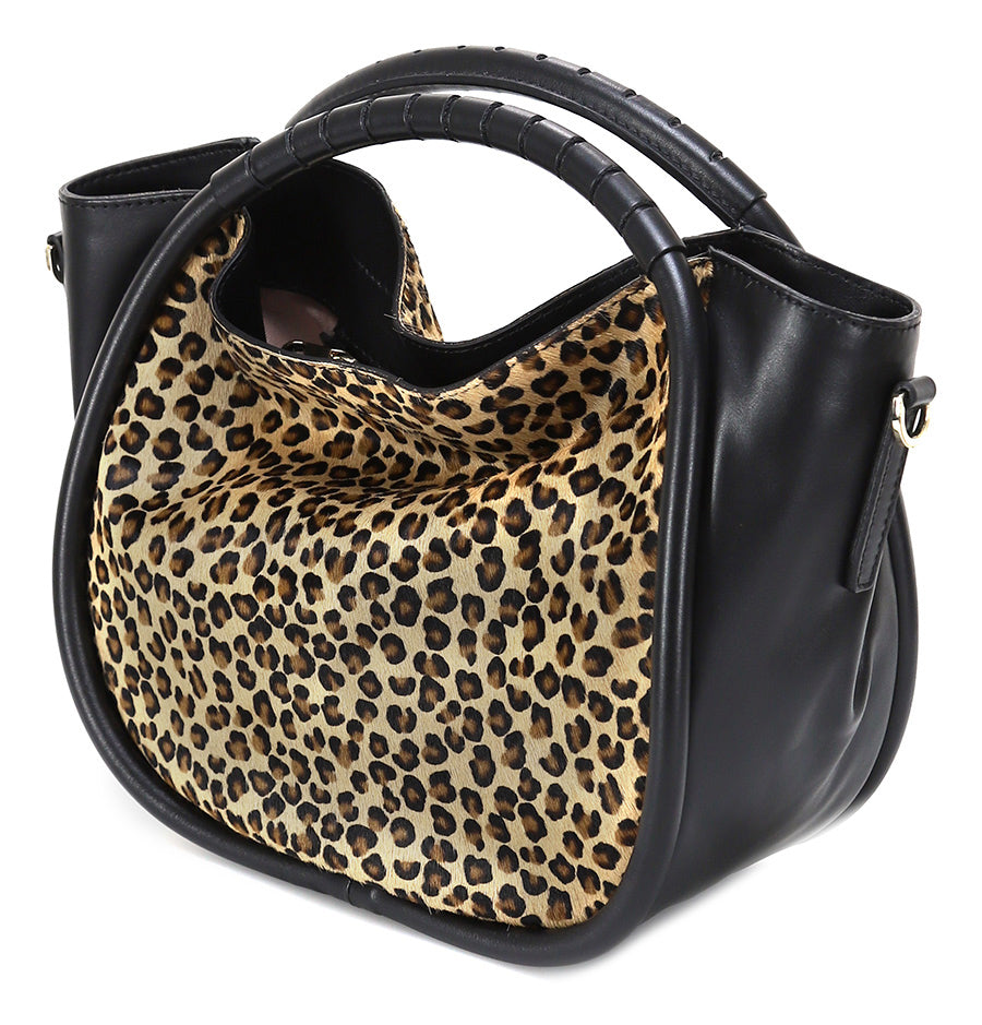 LORISTELLA - BORSA A MANO LEOPARD