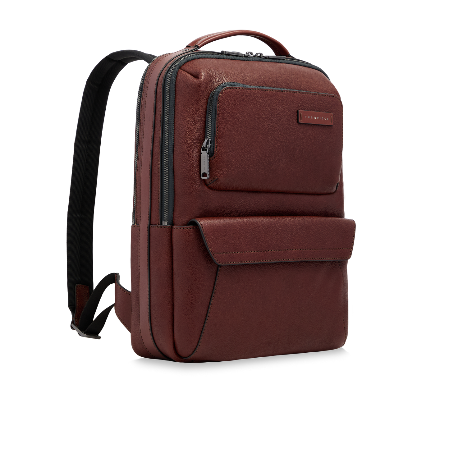 The bridge - Zaino in pelle uomo con tasche frontali
