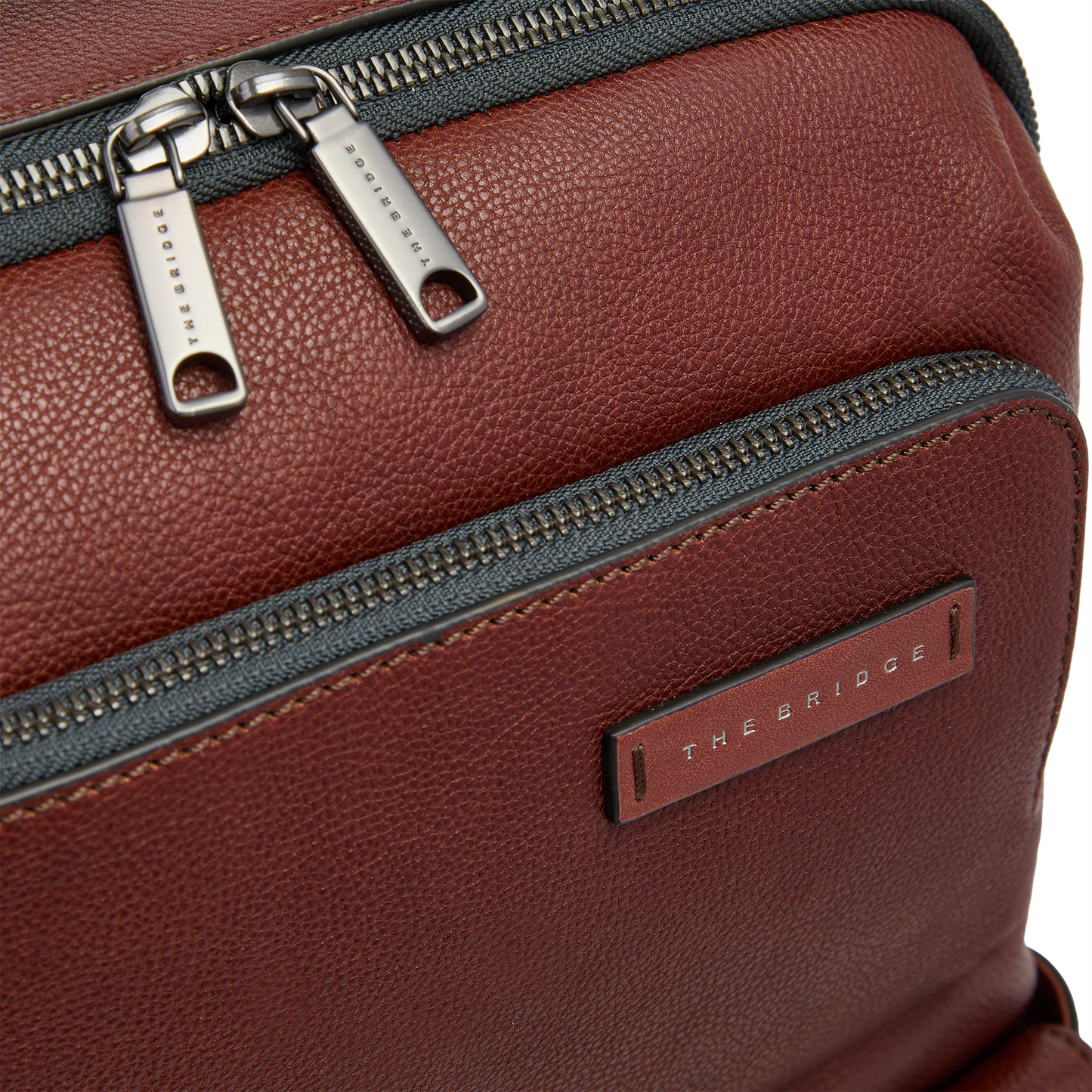 The bridge - Zaino in pelle uomo con tasche frontali
